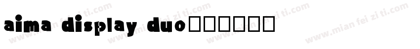 aima display duo字体转换